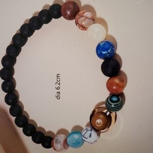 Unisex Planet Bead Bracelet Brand New